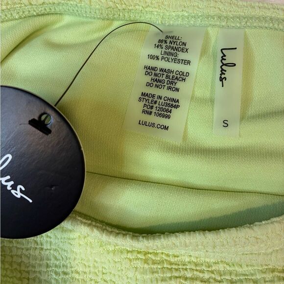 NWT Lulus Made for Sun Lime Green Swim Cover-Up Skirt - Picture 5 of 6